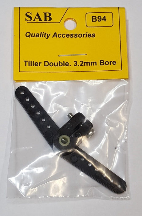 SAB B94 TILLER ARM-DOUBLE 1/8 SHAFT