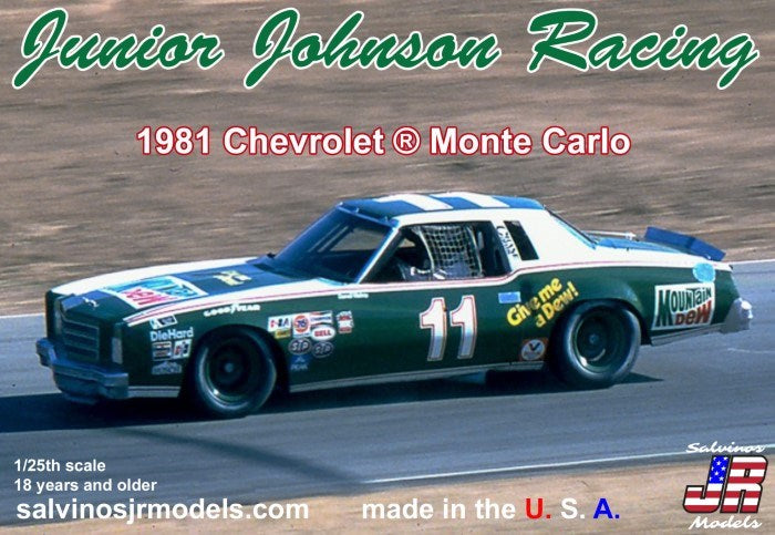 Salvinos JR JJMC1981R 1/24 Junior Johnson Racing 1981 Monte Carlo