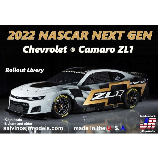 Salvinos JR NGCC2022RO 1/24 2022 Nascar NEXT GEN Chevrolet Camaro ZL1 - Rollout Livery
