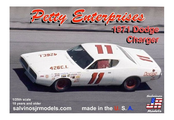 Salvinos JR PEDC1971DA 1/24 Petty Ent Dodge Charger71