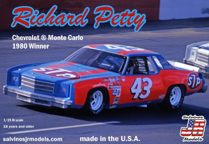 Salvinos JR RPMC1980N 1/24 Richard Petty's #43 Chevrolet Monte Carlo 1980 Winner