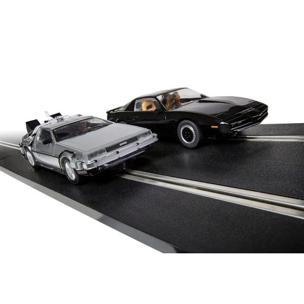 Scalextric C1431 Set: Back to the Future vs Knight Rider - 1980s TV