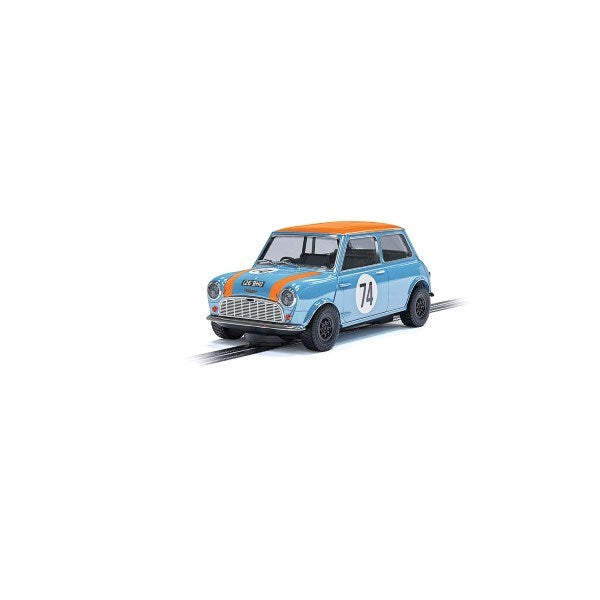 Scalextric C4325 Austin Mini Cooper S - #74 Gulf Edition (Tarquini/Riley)