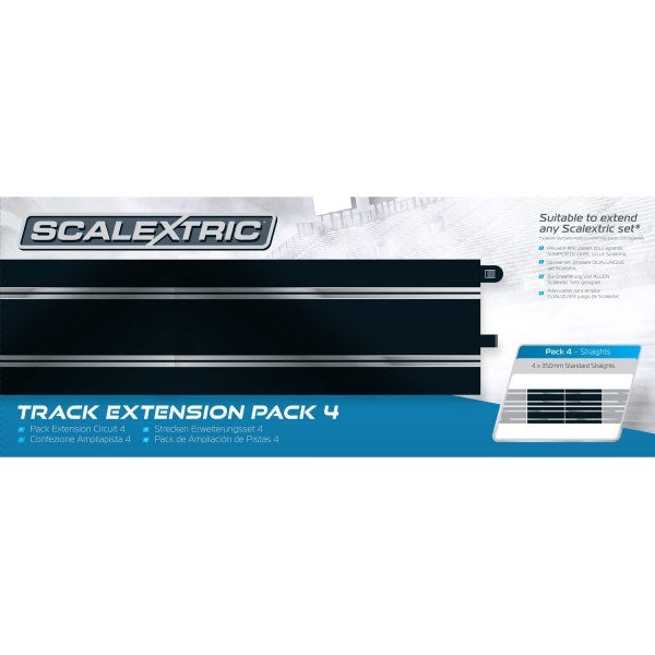 Scalextric C8526 Track Extension Pack 4 (Standard Straights 4pk)