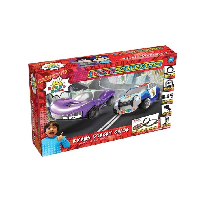 Scalextric G1160 Micro Set: Ryan's Street Chase - Ryan's World (Battery Powered)