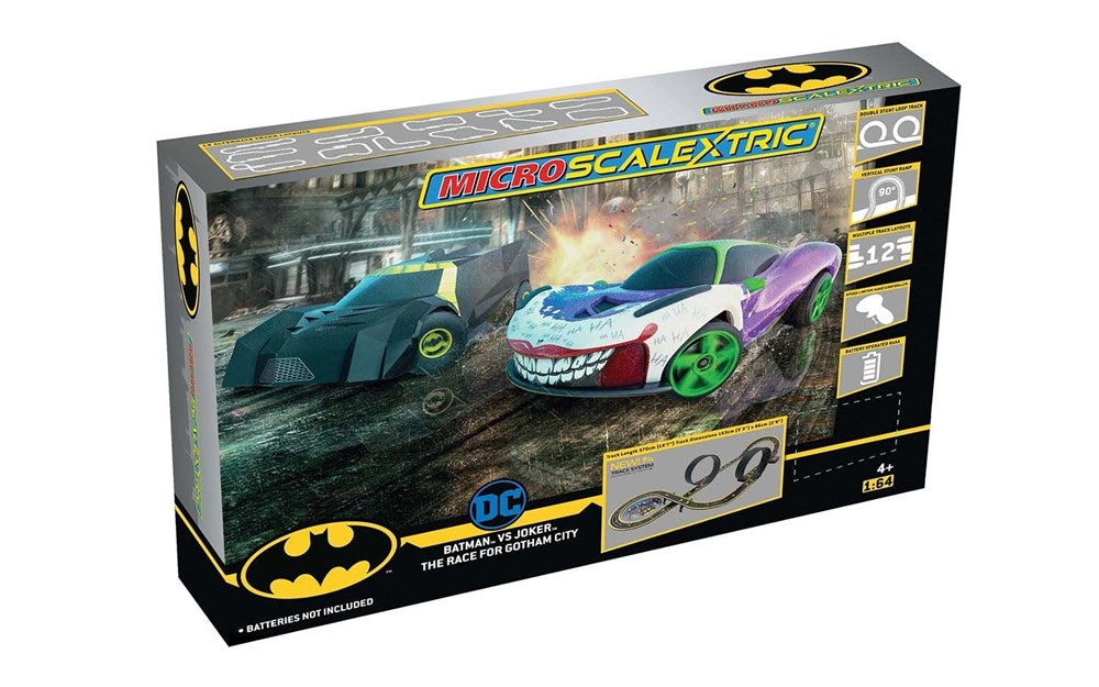 Scalextric G1177 Micro Batman vs Joker The Race For Gotham City - Battery Powered Set
