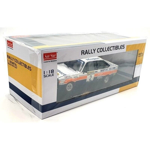 Sun Star 4852 1/18 Ford Escort RS1800 - #2 V. Ari/J. Scott South Pacific Rally - NZ 1977