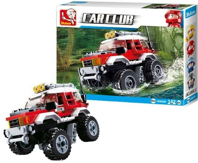 xSluban B0663B Car Club Off Road Red - 142 Pc