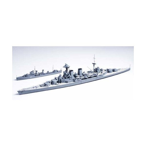 Tamiya 31806 1/700 British Battlecruiser HMS Hood and E Class Destroyer