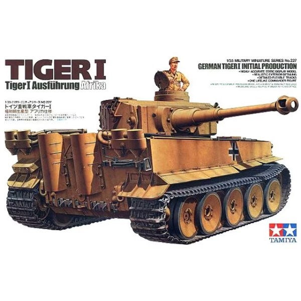 Tamiya 35227 1/35 German Tiger I Initial Production - Ausfuhrung Afrika