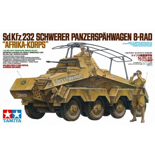 Tamiya 35297 1/35 Sd.Kfz.232 Schwerer Panzerspahwagen 8-Rad - Afrika Korps