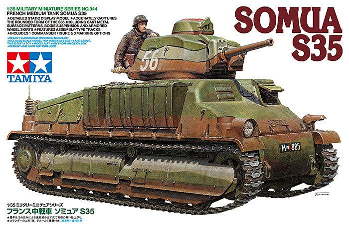 Tamiya 35344 1/35 French Medium Tank SOMUA S35