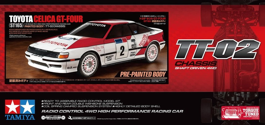 Tamiya 47491 GT-Four (ST165) Painted TT-02