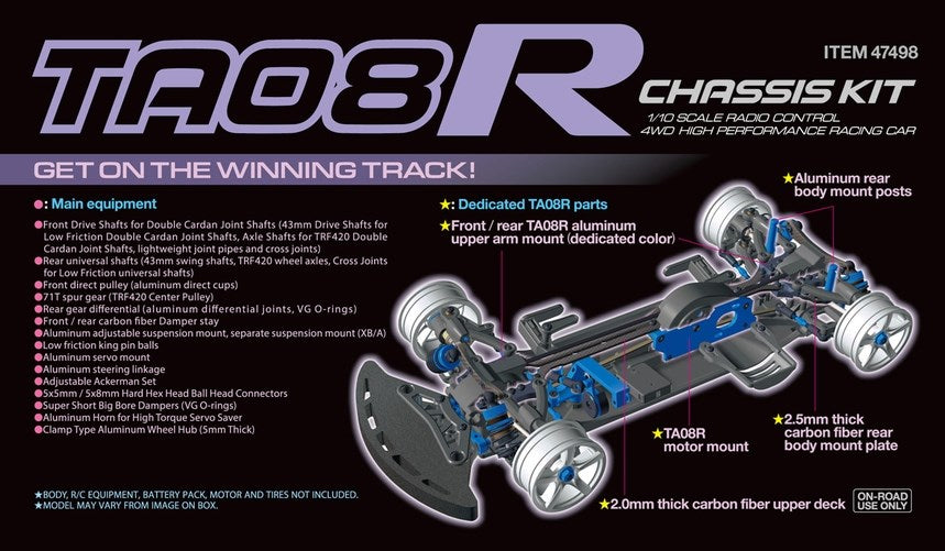 Tamiya 47498 TA08R Chassis Kit