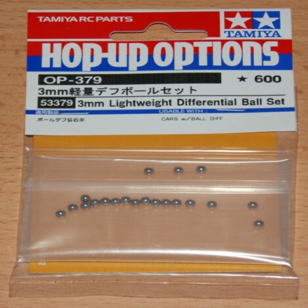 Tamiya 53379 	3MM LIGHTWEIGHT DIFF BALL SET