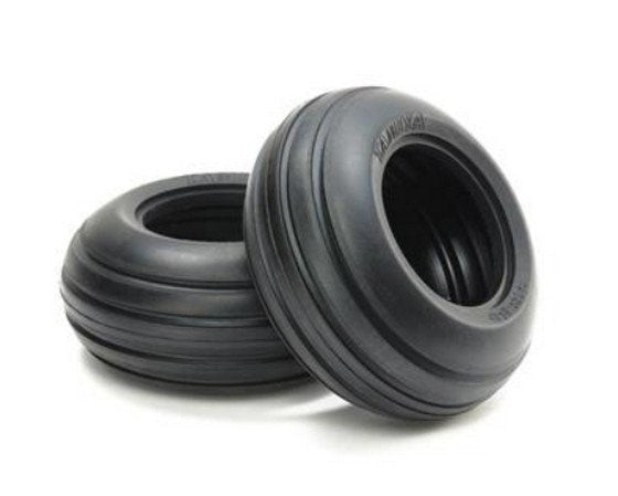 Tamiya 54865 Ribbed Front Bubble Tires - Soft (1 Pair)