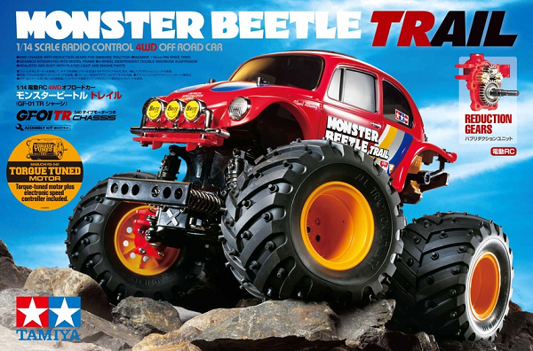 Tamiya 58672 RC Kit: 1/14 4WD Monster Beetle Trail (GF-01TR)