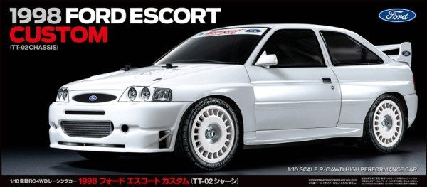 Tamiya 58691 RC Kit: 1/10 4WD 1998 Ford Escort Custom (TT-02)