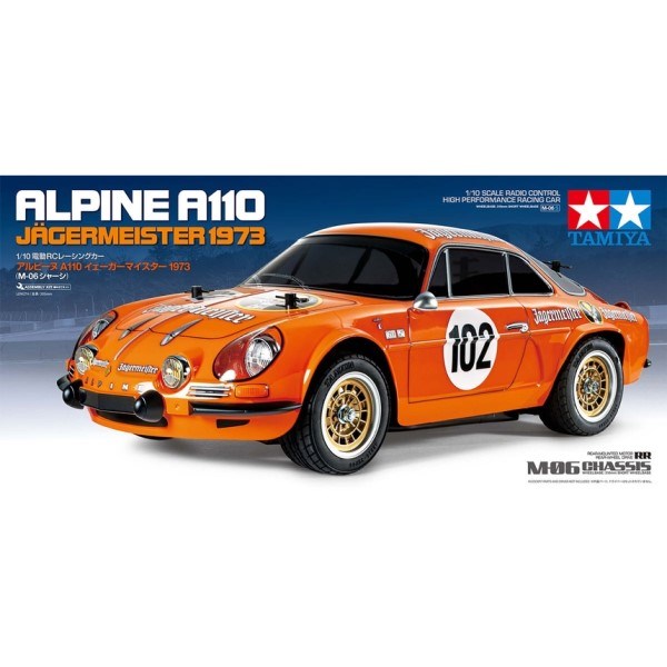 Tamiya 58708 RC Kit: 1/10 2WD Alpine A110 - Jagermeister 1973 (M-06)