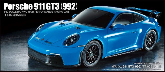 Tamiya 58712 1/10 Porsche 911 GT3 (992) (TT-02)