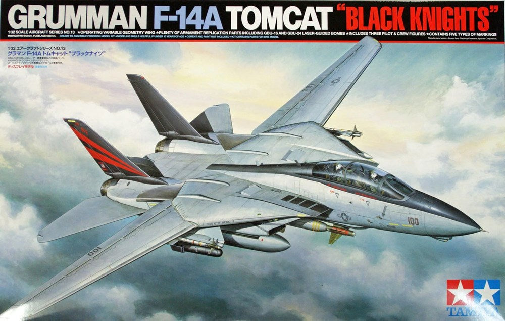 Tamiya 60313 1/32 Grumman F-14A Tomcat"Black Knights" Aircraft Series no.13
