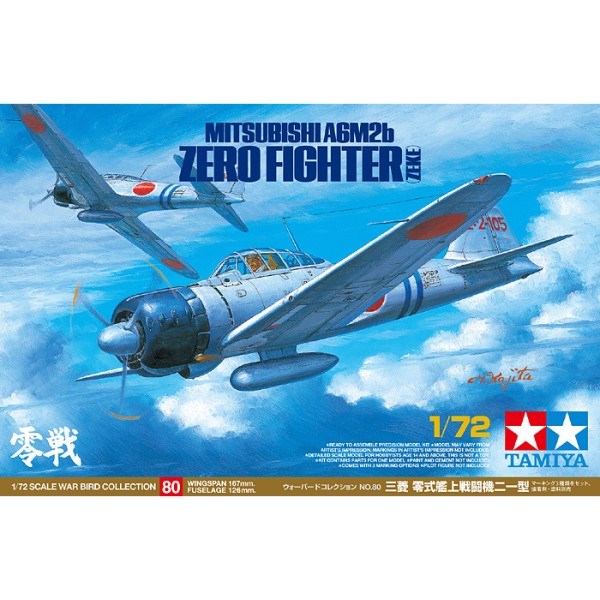 Tamiya 60780 1/72 Mitsubishi A6M2b Zero (Zeke)