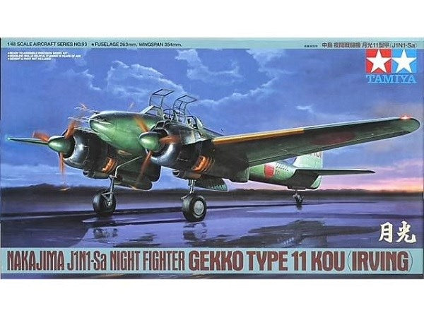 Tamiya 61093 1/48 Nakajima J1N1-Sa Night Fighter Gekko Type 11 Kou (Irving)