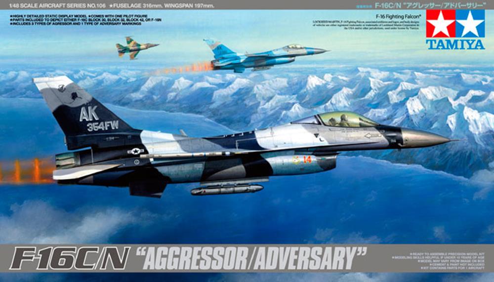 Tamiya 61106 1/48 F-16C/N Aggressor/Adversary