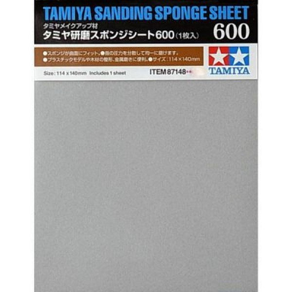 Tamiya 87148 Sanding Sponge Sheet - 600 Grit (1 Sheet)