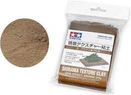 Tamiya 87221 TEXTURE CLAY SOIL BROWN 150g