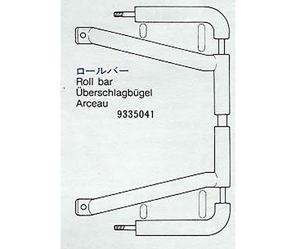 Tamiya 9335041 Roll Bar - Clod Buster/Midnight Pumpkin