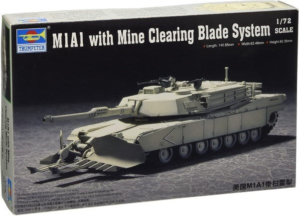 Trumpeter 1/72 07277 M1A1 with Mine Clearing Blade System