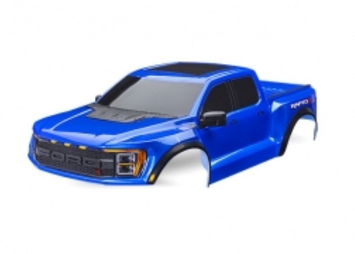 Traxxas 10112-BLUE BODY RAPTOR R BLUE COMPLETE