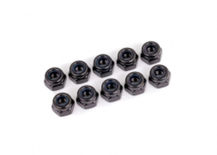 Traxxas 1748 NUTS 4MM NYLON LOCKING BLK