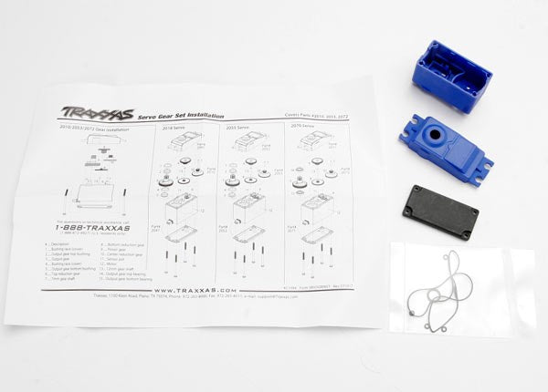 Traxxas 2074 - Servo Case/Gaskets (For 2056 And 2075 Waterproof Servos)