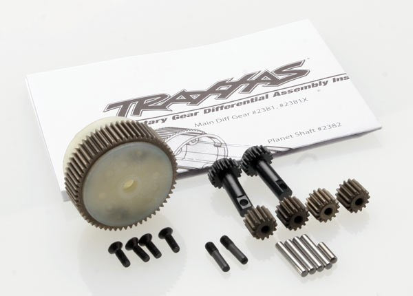 Traxxas 2388X - Planetary gear differential with steel ring gear (complete) (fits Bandit Stampede Rustler)