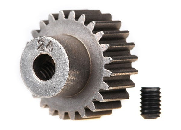 Traxxas 2424 - Gear 24-T pinion (48-p) (fits 3mm shaft)/ set screw