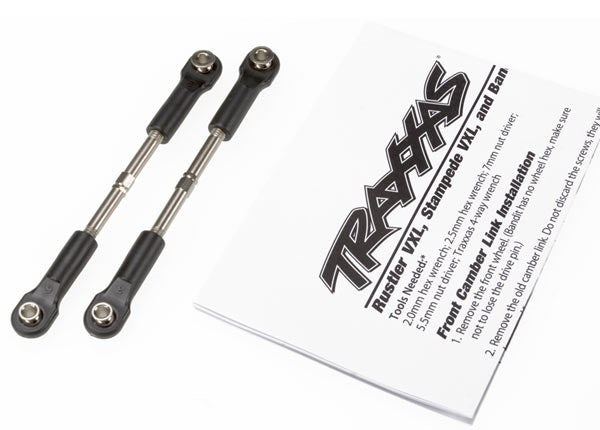 Traxxas 2445 - Turnbuckles toe link 55mm (75mm center to center) (2) (assembled with rod ends and hollow balls)