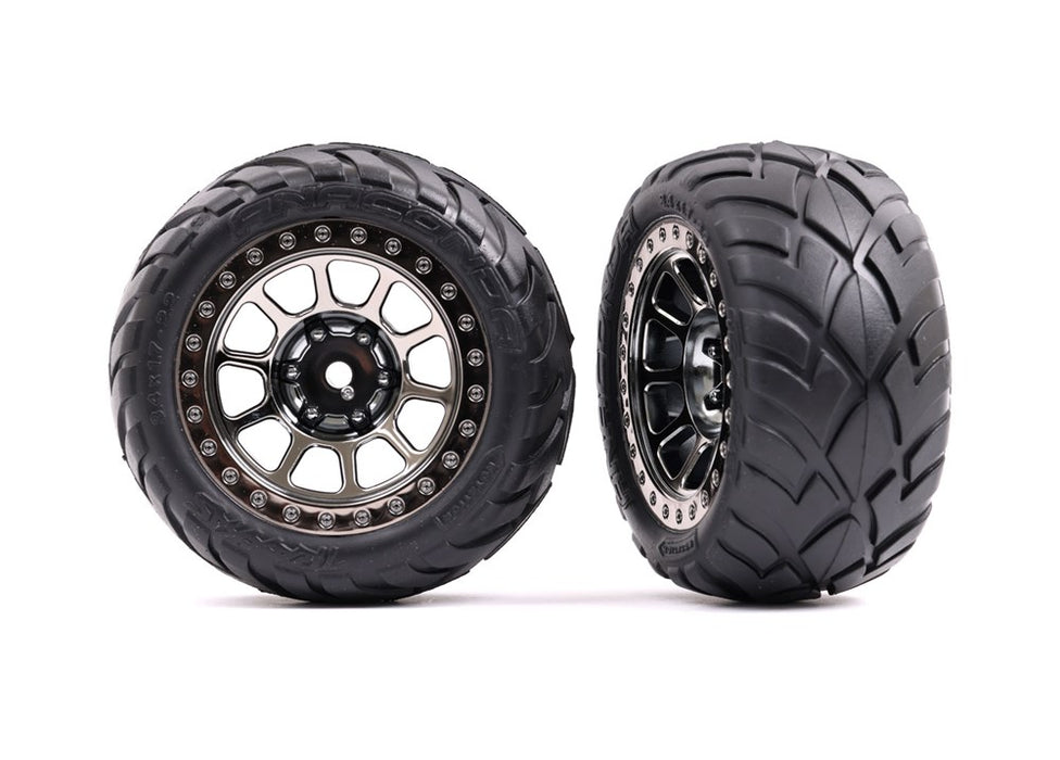 Traxxas 2478T T&W BLK CHRM 2.2/ALIAS TIRE