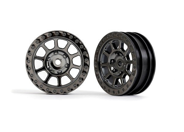 Traxxas 2481A WHEEL 2.2 BLK CHRM BEADLOCK F