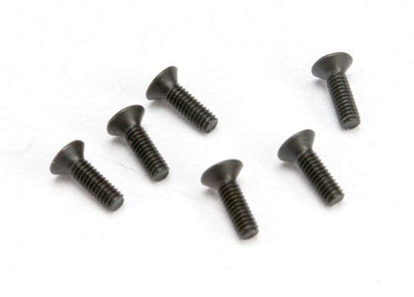 Traxxas 2524 - Screws 2.5x8 countersunk machine (hex drive) (6)