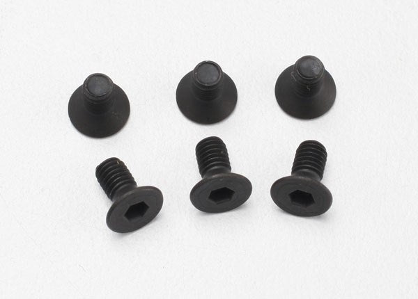 Traxxas 2534 - Screws 3x6mm countersunk machine (6) (hex drive)