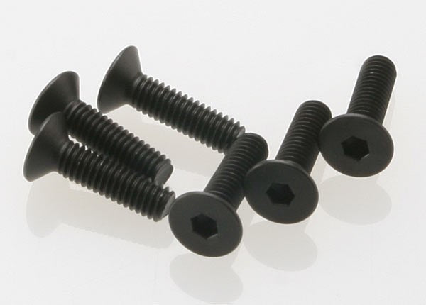 Traxxas 2546 - Screws 4x15mm countersunk machine (hex drive) (6)