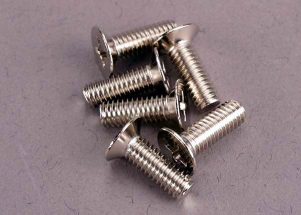 Traxxas 2548 - Screws 4X12Mm Countersunk Machine (100-Degree) (6)