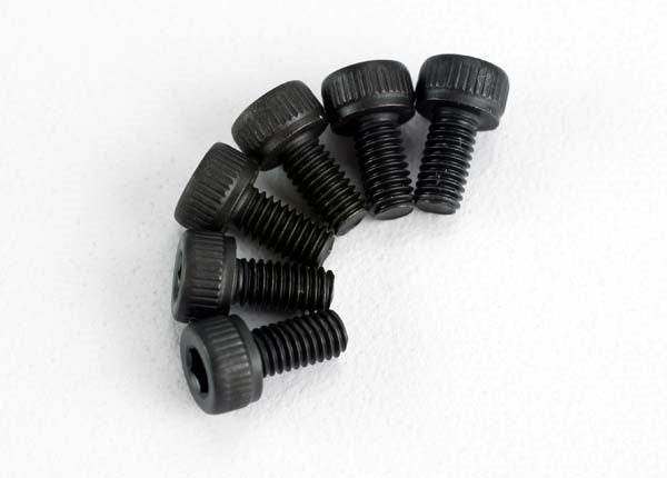 Traxxas 2554 - Screws 3x6mm caphead machine (hex drive) (6)