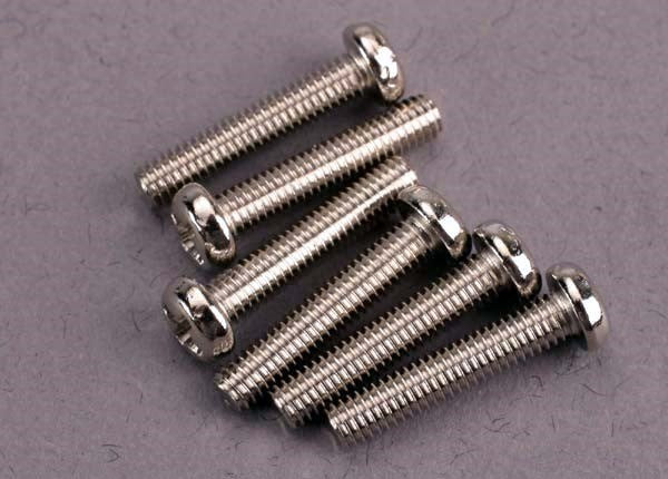 Traxxas 2563 - Screws 3x15mm roundhead machine (6)