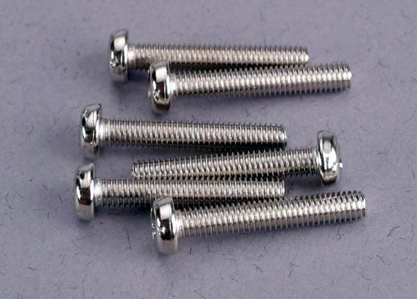 Traxxas 2565 - Screws 3X18Mm Roundhead Machine (6)