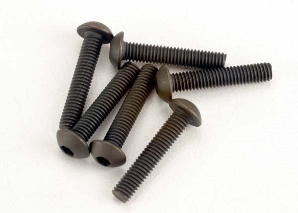 Traxxas 2579 - Screws 3x15mm button-head machine (hex drive) (6)