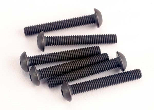 Traxxas 2580 - Screws 3x20mm button-head machine (hex drive) (6)