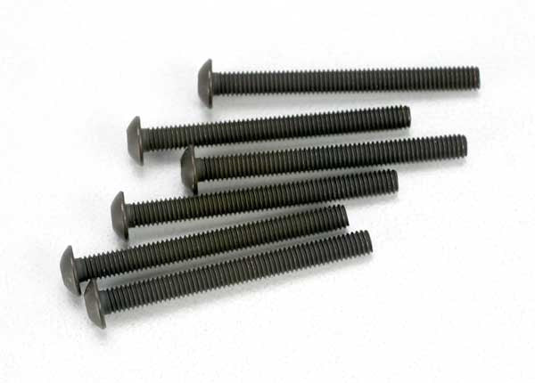 Traxxas 2582 - Screws 3x30mm button-head machine (hex drive) (6)